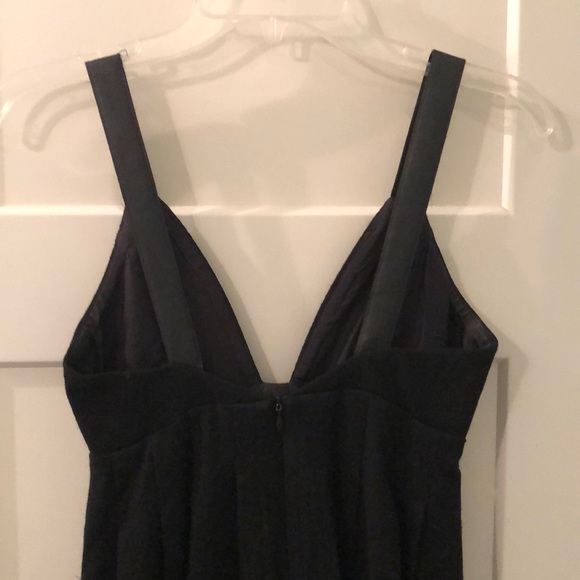 Cindy Lee Black dress with leather straps, size 0 - Picture 3 of 5